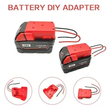 1pc DIY Battery Adapter Power Battery Converter For Milwaukee M18 Li-ion Battery DHL Workshop Equipment Power Tools Parts