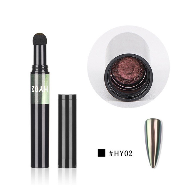 Double Color Fluorescent Nail Dipping Powder Pencil Cushion Polish Nail Art DIY Glow Effet Party Pigment Eye Shadow Use