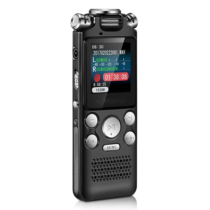 

Digital Audio Voice Recorder Pen Mini Lossless Color Display Activated Sound Dictaphone MP3 Player Recording Noise Reduction