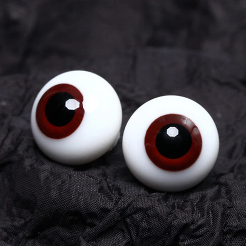 IMGUMI PX-01 Eyeballs for Crafts 14mm,Pure Handmade Design Glass Fake Eyes,  Eyeball 1 Pair,Suitable for Dolls, Masks, Crafts