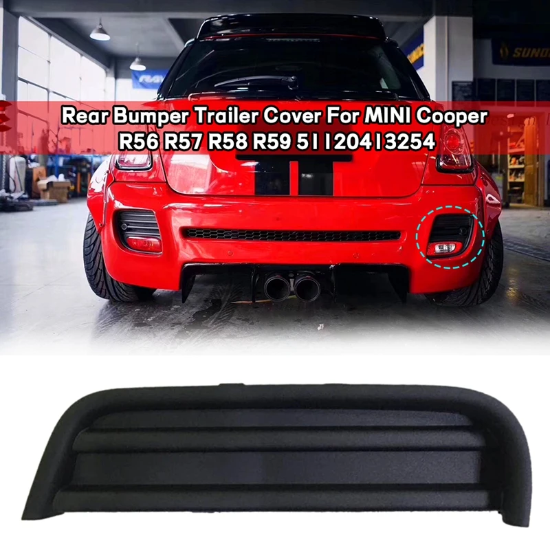 Car Rear Bumper Trailer Cover For Bmw Mini Cooper S One D Jcw Hatchback R56  R57 R58 R59 51120413254 Car Accessories - Bumpers - AliExpress