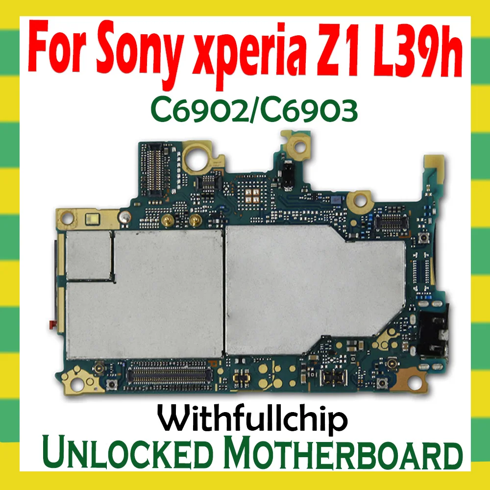 Разблокированная материнская плата для Sony Ericsson Xperia Z1 L39h C6902 C6903 Заводская