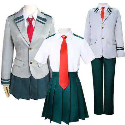 

Boku No Hero Academia AsuiTsuyu Yaoyorozu Momo Men women School Uniform My Hero Academy OCHACO URARAKA Midoriya Izuku Cosplay