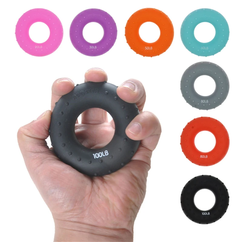 악력기 손목 재활용 피트니스 헤비 그립, 핸드 그리퍼 및 근력 훈련을 위한 손목 확장기 9 집에서 7 가지 색상 핸드 브러시 확장기 핸드 그리퍼 그립, 손가락 스트레처 운동, 손목 훈련, 동력계, 요가 마사지