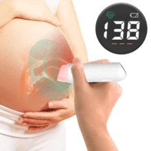 

Bluetooth Baby Doppler Fetal Chargeable Smart Fetal Heart Monitor Pregnant baby Heartbeat Data Recording LED Display