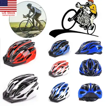 

New Cycling Bicycle Adult Men Womens Bike Helmet With Visor Mountain Shockproof