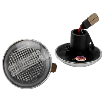 

Car Dynamic LED Side Repeater Indicator Light Flowing Side Marker Signal Lamp Light For Land Range Rover L322 2002-2012 White