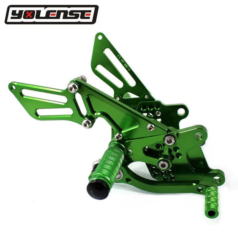 Для KAWASAKI NINJA ZX-10R ZX10R ZX 10R 2008 2009 2010 аксессуары для мотоциклов ЧПУ подножка задние наборы регулируемые Задние подножки