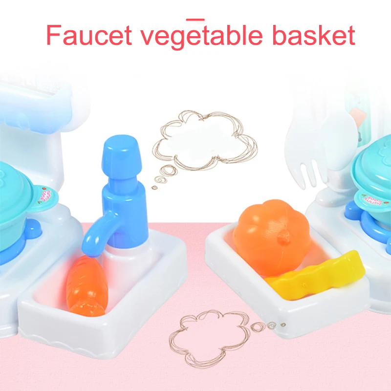 1Set Dinette Enfant Jouet Slime Kit New Children Kids Girl Toy Role Play Mini Simulation Kitchenware Tableware CookwareGifts T6#