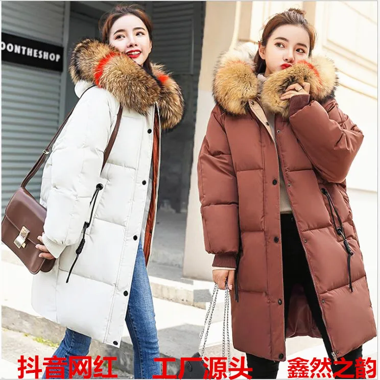 

2019 New Style INS Cotton-padded Clothes Women's Mid-length Korean-style Foreign Trade down Jacket Cotton-padded Clothes Winter
