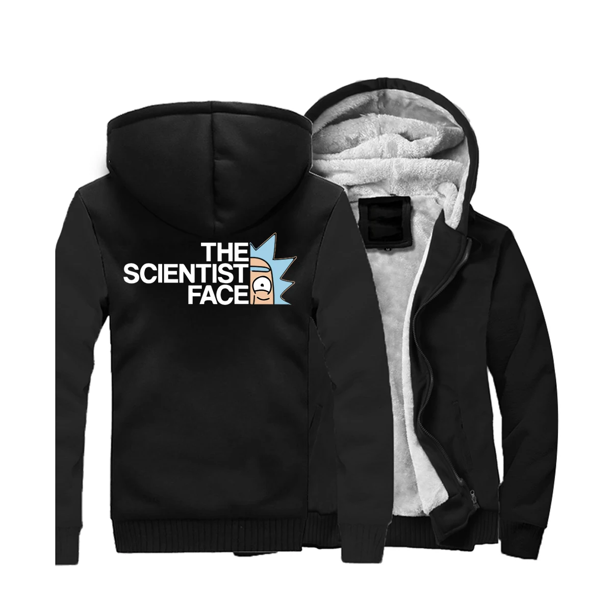 Scientist толстовки Crazy Rick and Morty куртка с принтом для мужчин Повседневная Толстовка аниме новая горячая распродажа флисовая зимняя теплая уличная одежда