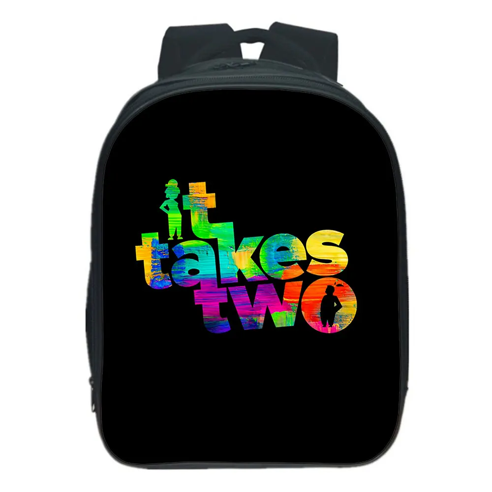 It takes two Backpack Game Bag Boys Toddler Cartoon Knapsack Baby Children Toddler Rucksack Mochila Boy gift Cartoons