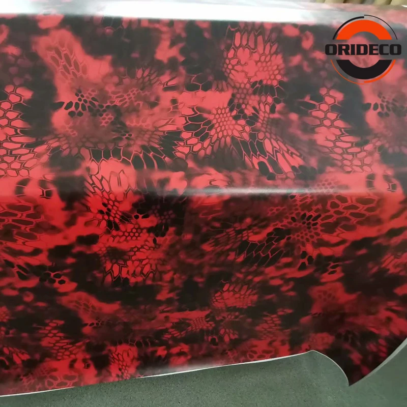 red black snake skin camo vinyl sticker 4