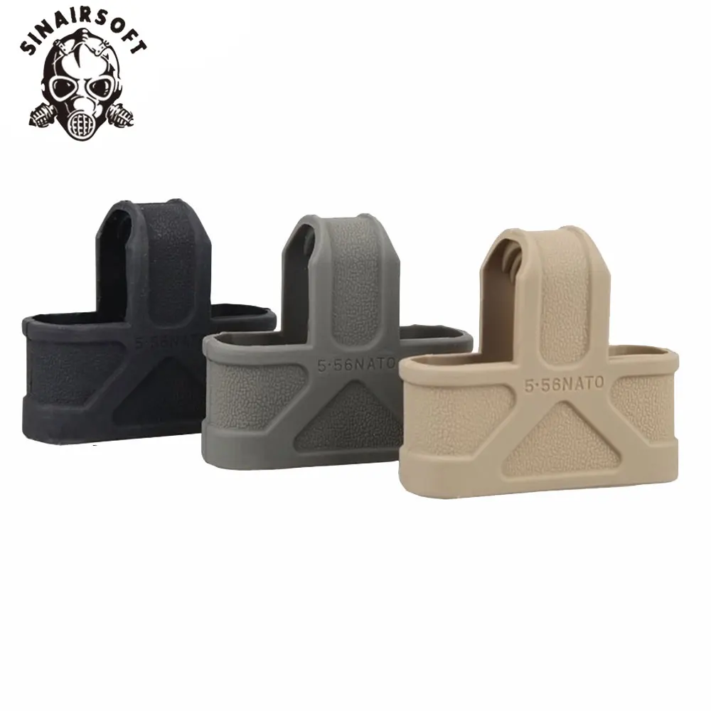 SINAIRSOFT 10 pcs / 5.56 NATO Cage Fast Mag Rubber Loops Magazine Belt Holder For Airsoft  M4/16  Hunting Accessories