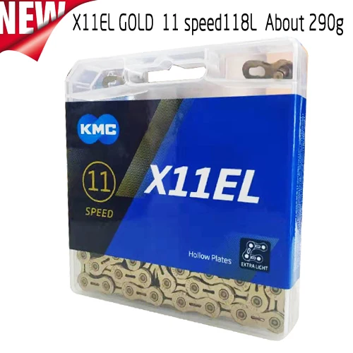 КМК x8 x9 x10 x10sl x9sl x11sl fahrrad; большие размеры 9, 10, 11, s Золотой Горный Дорожный велосипед und sram, 7, 8, 9, 10, 11/116l/kette Велосипедных Цепей - Цвет: X11ELgold11S 116L