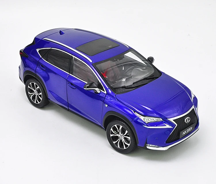 Авторизованный завод 1:18 LEXUS NX NX200T модель автомобиля, классическая металлическая игрушка внедорожник синие модели автомобилей для подарка, коллекция