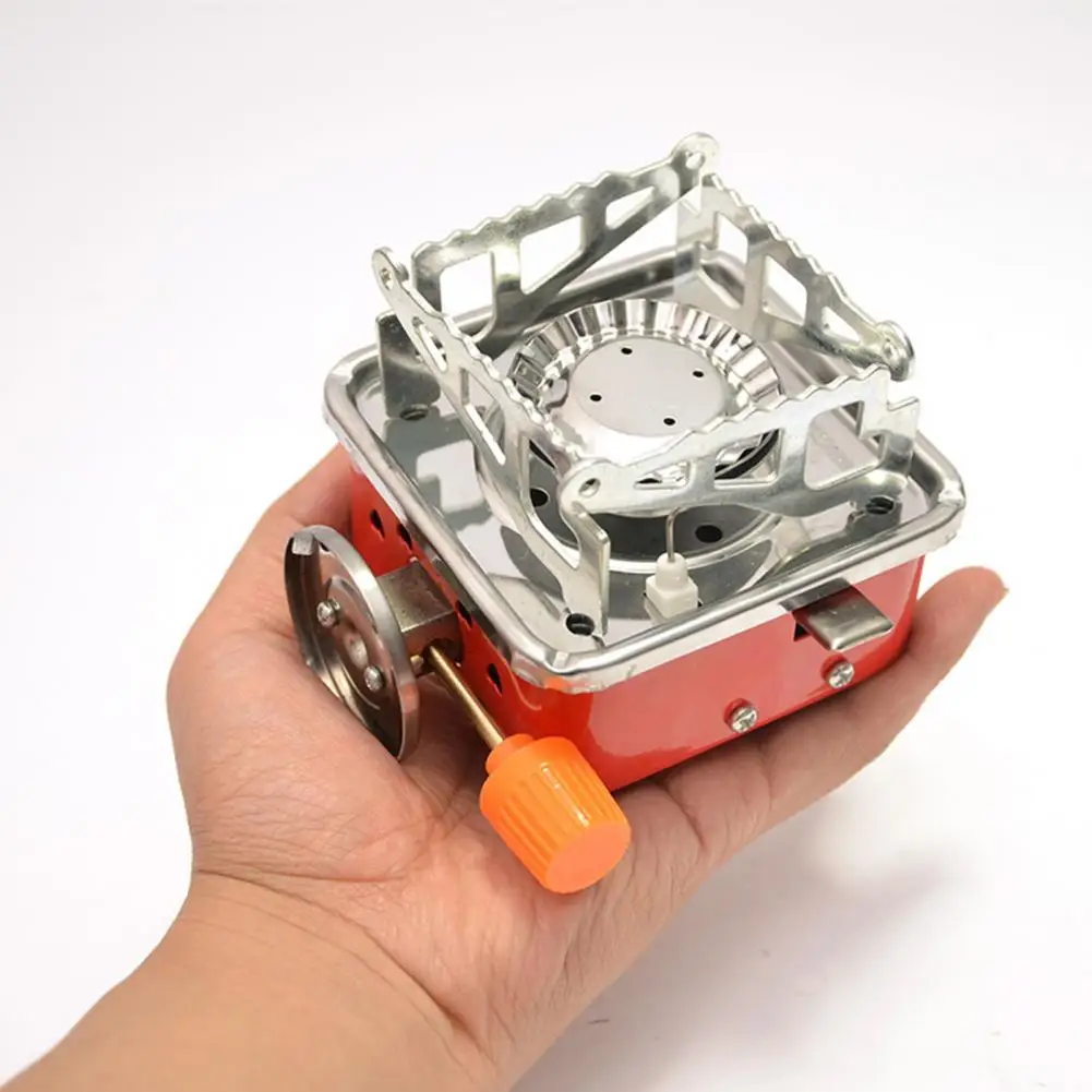 Electronic Ignition Camping Stove Card Type 2800W Aluminum Alloy Folding Outdoor Gas Furnace Outdoor Tools Camping Equipment camping stove