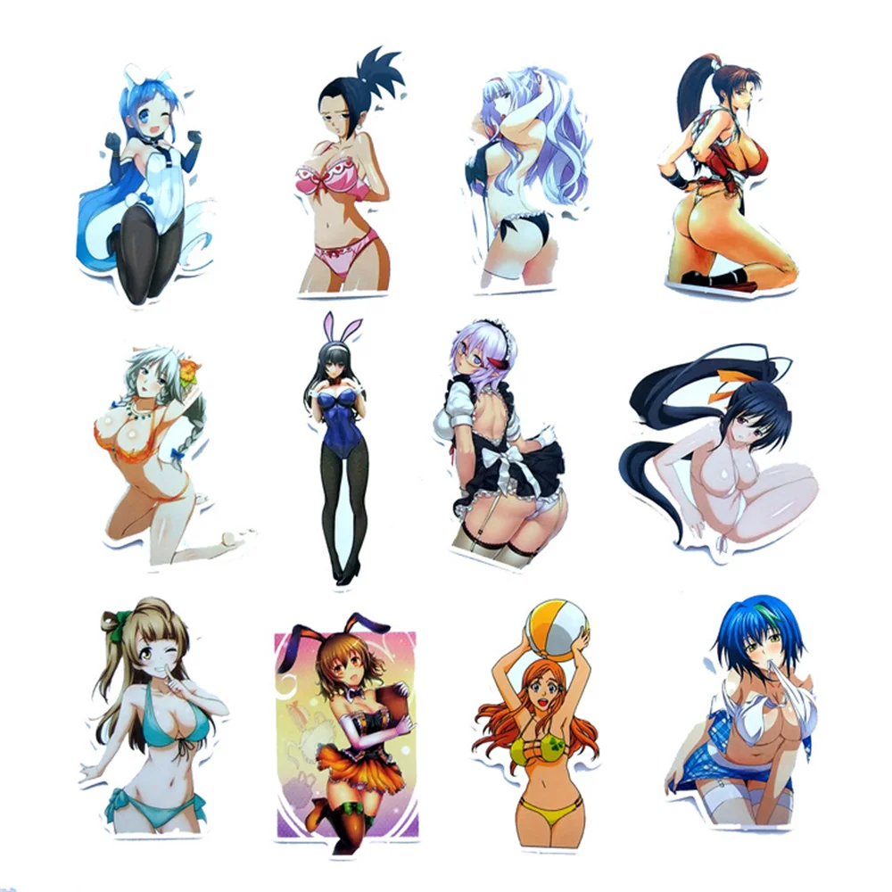 10/30/50PCS New Bunny Girl Comic Graffiti Sticker Waterproof Notebook Scooter Trolley Case Interior Decoration Sticker