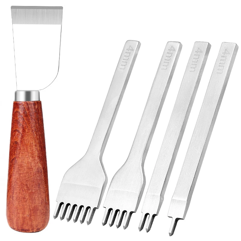 Professional Leather Craft Tools Kit Hand Sewing Stitching Punch Carving Work Saddle Set Accessories DIY Tool Set leather tools,leather craft tool kit,leather craft tools