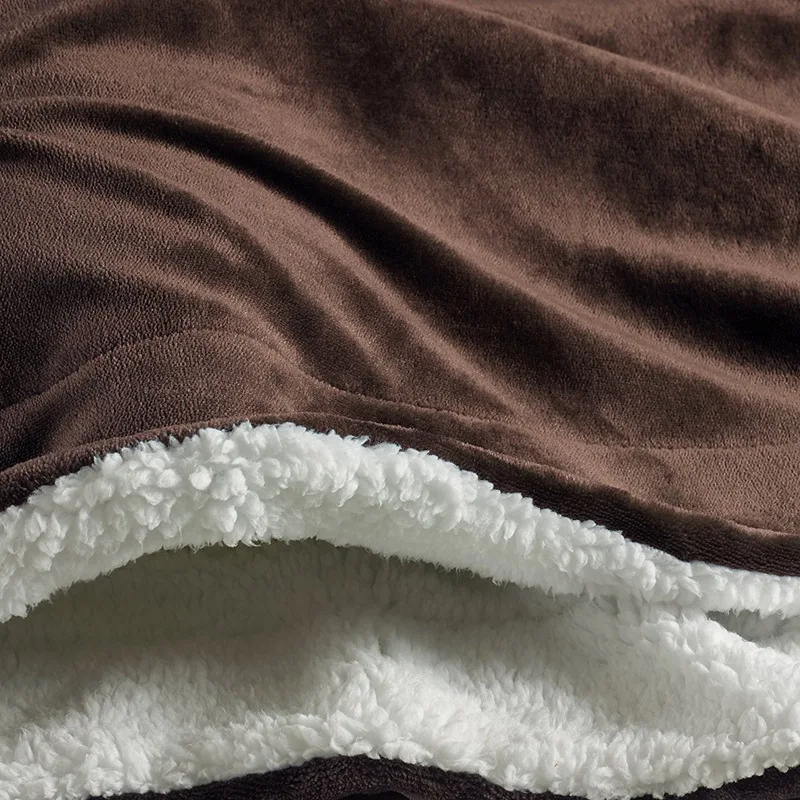 Sherpa Lambskin Blanket Thick Double-layer Flannel Blanket wool blanket blanket weighted blanket