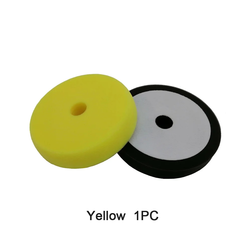 6 дюймов Meguiars полировальная губка для полировки автомобиля грубая Тяжелая резка полировка Полировочный набор для авто - Цвет: Yellow 1PC