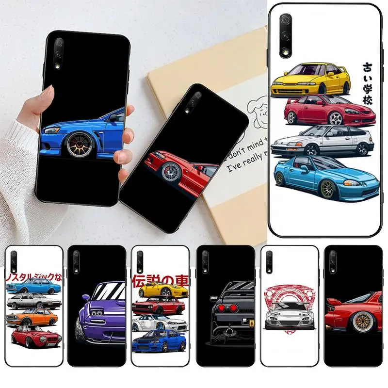 HPCHCJHM Токийский дрифт спортивный автомобиль JDM DIY Печать чехол для телефона Huawei Honor