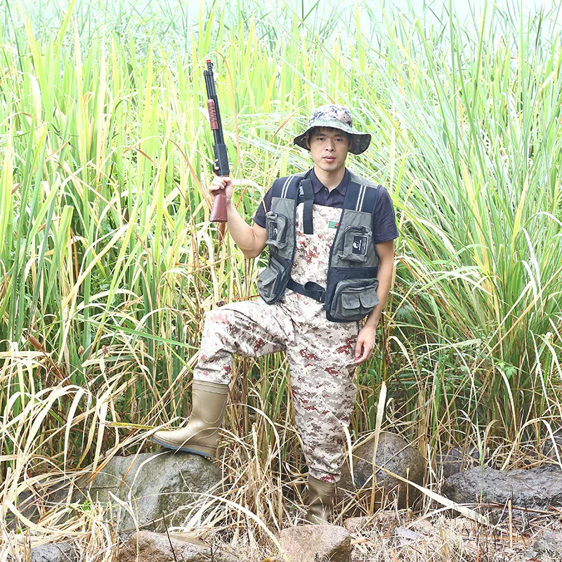 

Water Pants PVC Fishing Pants Nylon Siamese Trousers Waterproof Pants Customizable And Pocket Waterproof Pants pi cha