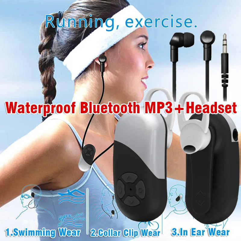 Bluetooth наушники портативные с шейным ободом 8 ГБ водостойкие|Портативные колонки| |