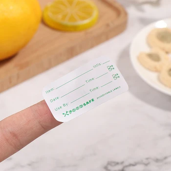 

250pcs/roll Kitchen Sticker Refrigerator Freezer Food Storage Date Content Label For Container Bag Jar Packing