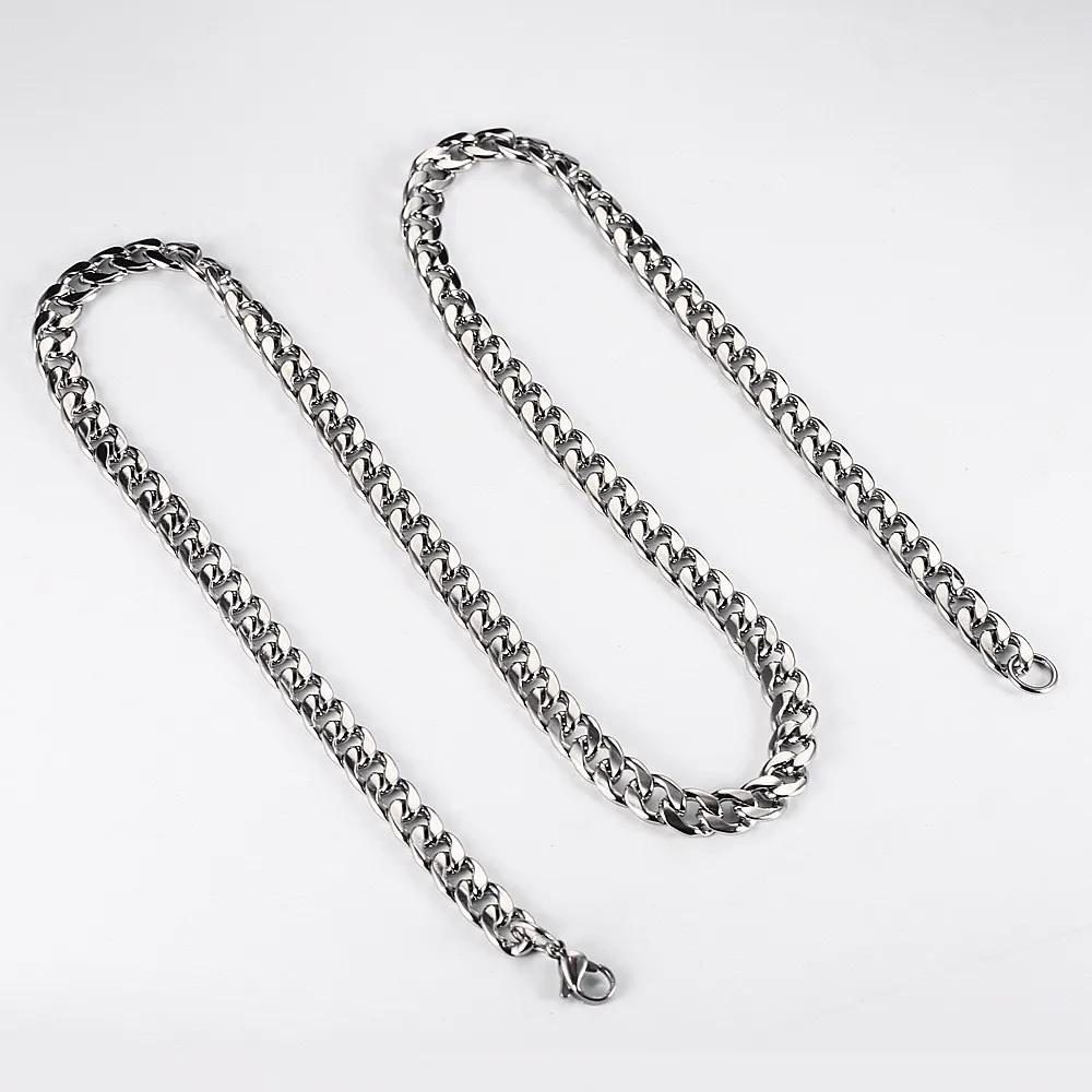 Мужское ожерелье цепочка из нержавеющей стали ювелирное изделие на шею мужское в