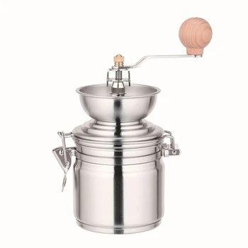 

Stainless Steel Coffee Grinder Manual Hand Crank Spice Nuts Herb Portable Handmade Coffee Bean Grinders Mill Kitchen Tool