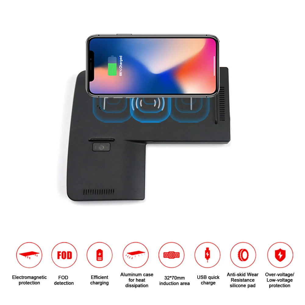 

Aotsr QI Wireless Car Charger For KIA K5 2019 Intelligent Infrared Fast Wireless Sensitive Charging Phone Holder Trustworthy