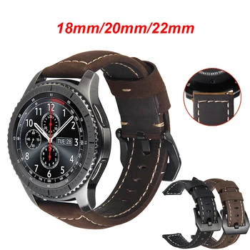 

Band for Garmin Vivoactive 4 4S Genuine Leather Wristband Band Replacement wrist Strap bracelet WatchBand belt For Vivoactive 3