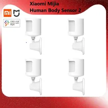 Mais novo xiaomi mijia sensor de movimento 2 corpo humano sensível luz ambiente escuro transdutor suporte bluetooth trabalho com inteligente mi app