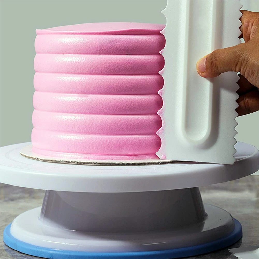  4pcs/set DIY Cutter Multifunctional Edge Side Decorating Eco-friendly Cake Spatula Cream Scraper Sm