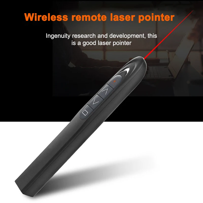 

Laser Light Presenter 2.4GHz Wireless Presenter Remote Control Laser Pointer Flip Pen For PPT Powerpoint Presentation Flip