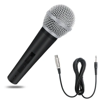 

Professional Dynamic Handheld Microphone Pc Mikrofon For Computer Mic Cardioid Microfono Studio Dynamic Vocal Wired Microphone