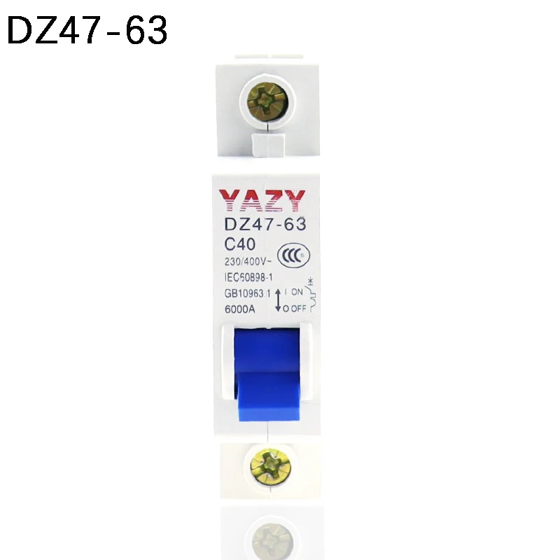 

DC MCB 6KA 1P 125V Mini Circuit Breaker 3A 6A 10A 16A 20A 25A 32A 40A 50A 63A