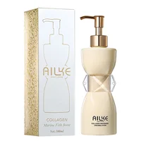 Lotion corporelle éclaircissante au collagène AILKE, crème hydratante intense pour femmes, réduit les taches brunes, la mélanine, avec de la nicotinamide 1