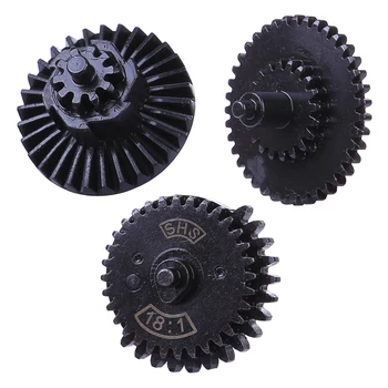 

SHS 18/1 Straight Tooth Steel Gear Set for JM Gen.8/JM Gen.9 Water Gel Beads Blaster Modificaton and Upgrade - Black