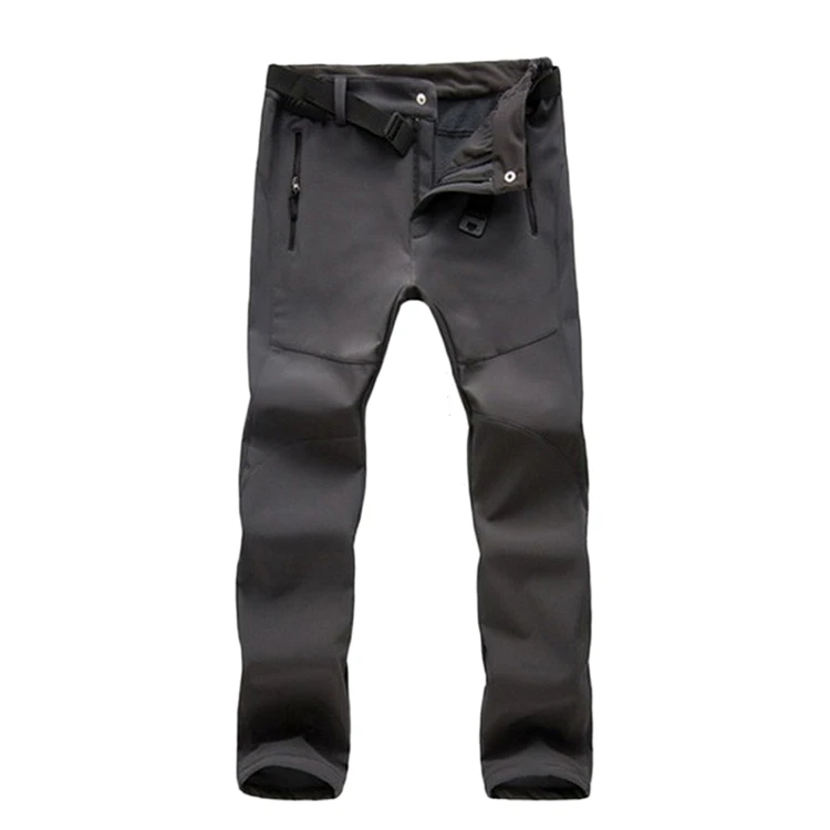 Women Gray JACKSANQI зимние женские флисовые брюки для занятий спортом на открытом воздухе водонепроницаемая брендовая одежда для пеших прогулок кемпинга треккинга лыжные трости RA261 - Цвет: Women Gray