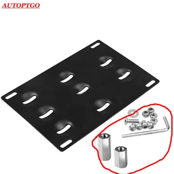 

Car Refit Front Bumper Tow Hook License Plate Mounting Relocator Bracket Kit For Audi 2008-15 A4 S4 B8 A5 S5 RS5 13-15 A7 S7 RS7