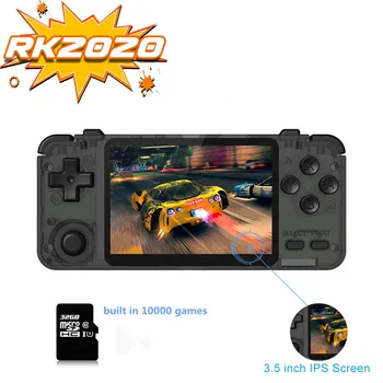 

NEW RK2020 handheld game Console 3.5 inch IPS built in 10000+ games FOR PS1 3D games Portable Pocket video game player