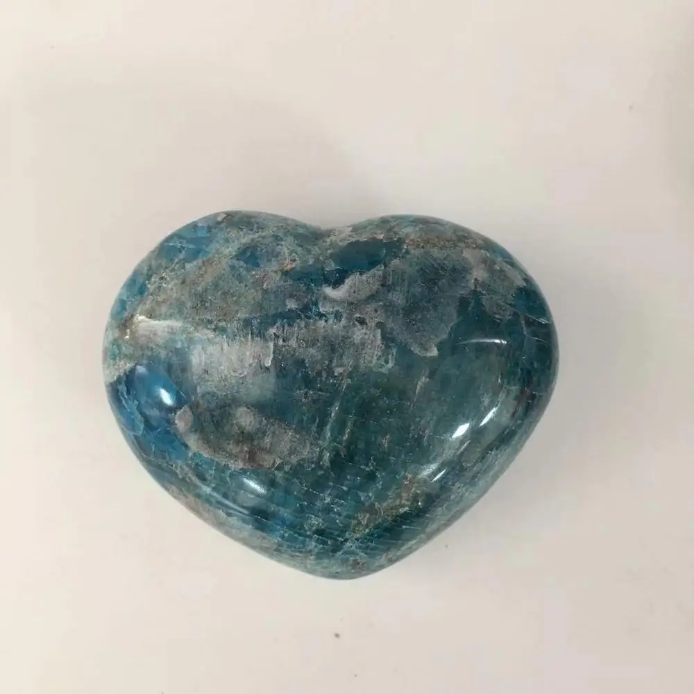 Z apatite Хрустальное сердечко любовь форма камня бусины из лечебных камней для изготовления ювелирных изделий