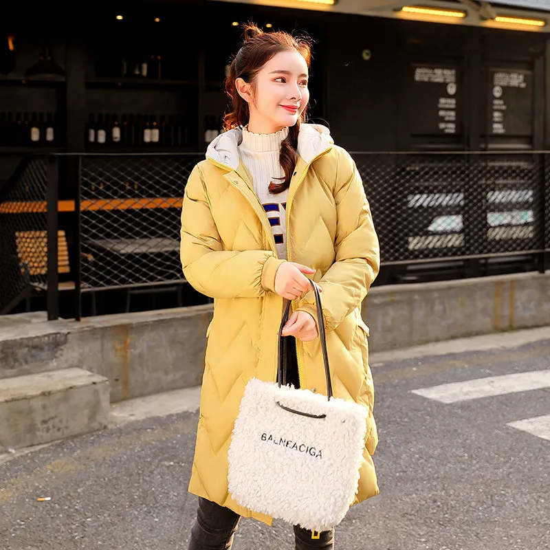 

China Gedi Love Is Brand Women's Winter down Jacket Cotton-padded Clothes Coat Mid-length Loose And Plus-sized Thick Coat