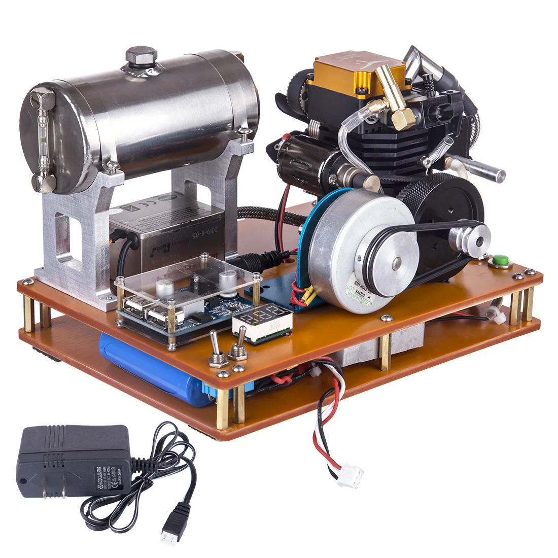 

TOYAN 4 Stroke Gasoline Engine DIY 12V Generator Science and Education Laboratory Engine Model Set 2020 New Release