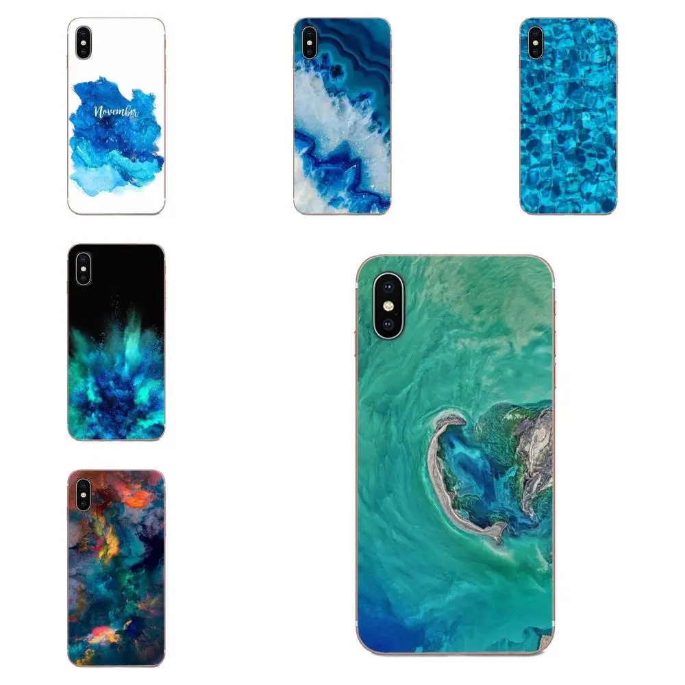 Задняя панель для Xiaomi Redmi 3 3S 4 4A 4X 5 6 6A 7 K20 Note 2 5A Plus Pro Blue Ocean акварельные граффити