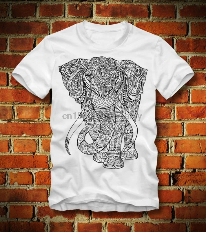 BOARDRIPPAZ T SHIRT ELEFANT ELEPHANT MANDALA SAFARI AFRIKA GOA INDIA HIPPIE ASIA |