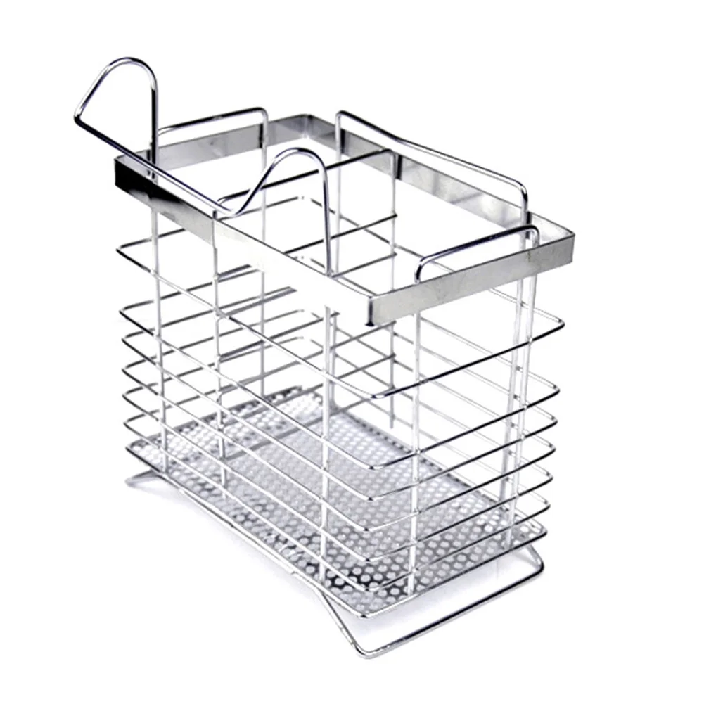 

Stainless Hanging Drain Rack Holder Reinforced Kitchen Cutlery Storage Tool Chopsticks Hanging Drain Rack 2020 New Arrival