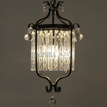 

Creative Crystal combination pendant lights restaurant dining room bedroom lights Hall magnetic corridor lamp ZH SJ105